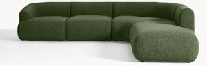 Narożna sofa modułowa Bouclé Sofia (4-osobowa)