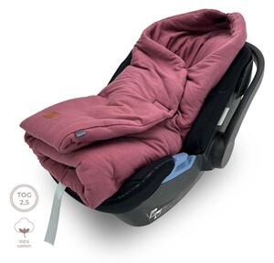 Kocyk otulacz do fotelika samochodowego – Burgund