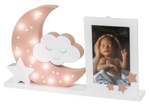 Ramka do zdjęć z lampką LED Moonlight DOOKY Rose