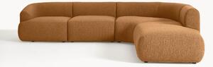 Narożna sofa modułowa Bouclé Sofia (4-osobowa)