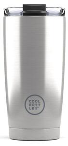 Cool Bottles Kubek termiczny 550 ml Triple cool Metallic Silver