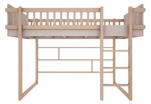 Łóżko Antresola Niska dla dziecka Basic Kaszmir 90x200 cm