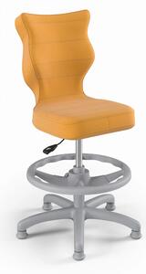 Krzesło do biurka Petit szary Velvet 35 rozmiar 4 WK+P