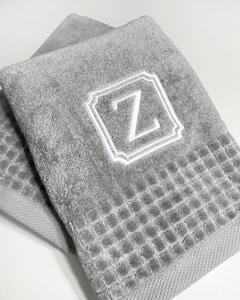 Personalizowany ręcznik kąpielowy – szary - 70 x 140