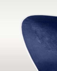 Pościel satynowa SAN ANTONIO - navy blue z białą lamówką - 140 x 200