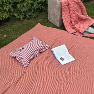 Dalia Stripes – muślinowy koc piknikowy XXL – mata piknikowa 180×150 cm