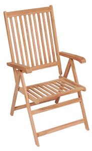 Rozkładane krzesła ogrodowe, 6 szt., lite drewno tekowe