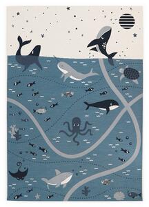 Dywan dziecięcy kolorowy Playrug Little Deep Blue 123x180 cm