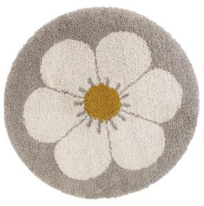 Dywan dziecięcy okrągły BOHEMIAN DAISY beige 120x120 cm