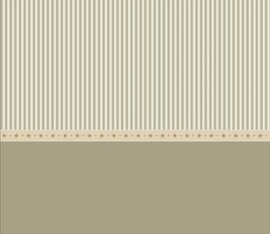 Tapeta dziecięca w drobne paski z oliwkową lamperią – mural