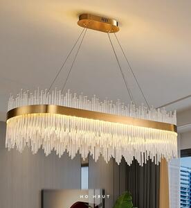 Żyrandol kryształowy LED - Dora Cristal Long - 110cm
