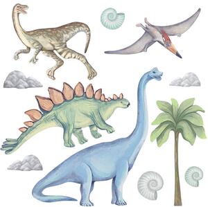 Naklejka ścienna do pokoju dziecka DINOZAURY II