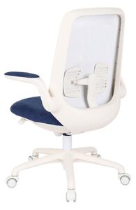 Krzesło biurowe Easy White Granatowe, białe dla dziecka