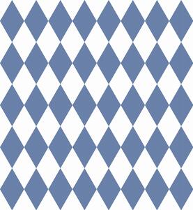 Tapeta do pokoju dziecięcego Romby blue kids