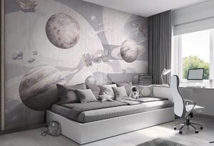Tapeta dla dzieci SPACE ZONE - MILKY dla miłośnik astronomii
