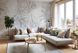 Tapeta Malumi BORNEO - grey - nowoczesna tapeta do salonu i sypialni
