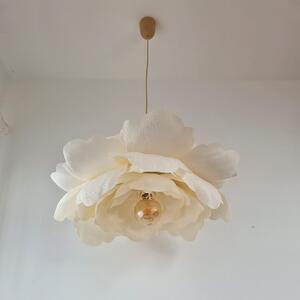 Lampa sufitowa kwiat PEONIA Kremowy średnica 70cm