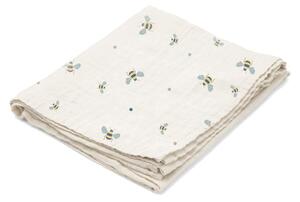 Kocyk pieluszka muślinowa Swaddle Honeybee 100x100