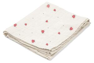 Kocyk pieluszka muślinowa Swaddle Ladybug 100x100