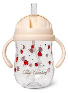 Kubek do picia ze słomką Tritan 300 ml Ladybug 6 m