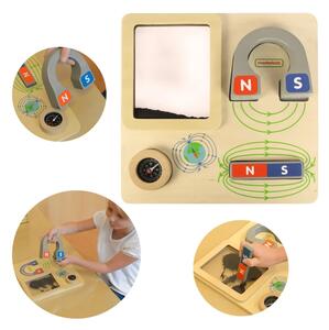 MASTERKIDZ Zabawa Magnetyczna Tablica Edukacyjna Kompas Montessori