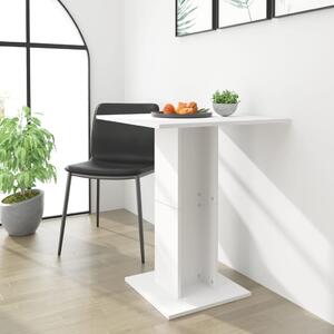 Stolik bistro, biały, 60x60x75 cm, materiał drewnopochodny