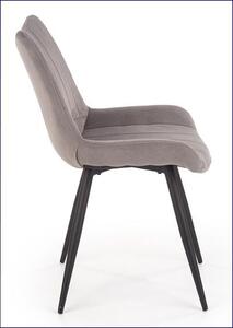 Eleganckie krzesło do salonu Debi - popiel