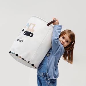 Kosz na zabawki SIPO Koparki I Love Mommy XL
