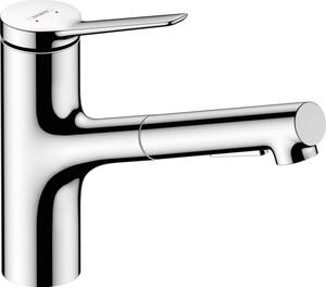 Bateria kuchenna stojąca HANSGROHE Zesis M33 150 2Jet z wyciaganą wylewką Chrom 74800000