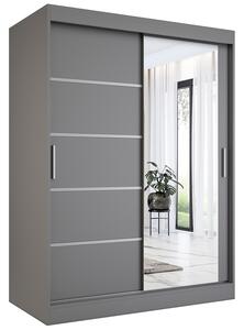 Antracytowa szafa przesuwna 150 cm M5-G85