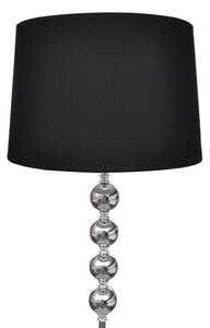 Czarna stojąca lampa podłogowa w stylu glamour - EX03-Molva