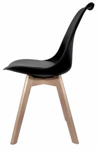 Czarne krzesło do kuchni i salonu - Sarmel 2X