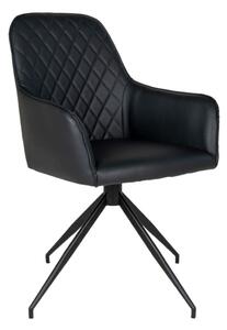 House Nordic Obrotowe krzesło stołowe Ava, czarne