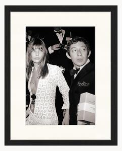 Oprawiony druk cyfrowy Serge Gainsbourg & Jane Birkin