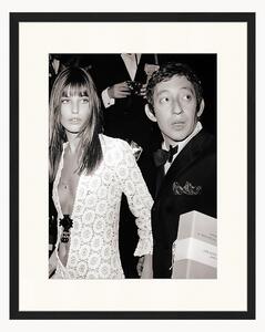 Oprawiony druk cyfrowy Serge Gainsbourg & Jane Birkin