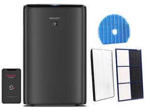 Oczyszczacz powietrza SHARP UA-KIN52E-H Plasmacluster Ion 25000 Czarny Wi‑Fi