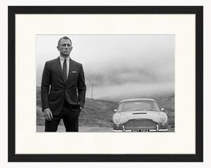 Oprawiony druk cyfrowy Daniel Craig as James Bond