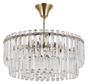 Buena PND-22320-6-ABR klasyczna lampa sufitowa kryształowy brąz antyczny 6xE14