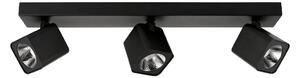 AVEIRO kwadratowe czarne spoty LED 3x5W 4000K regulowane SPL-31981-3B-BK