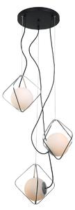 CANTO lampa wisząca chromowana klosze białe kule 3xE27 PEN-5696-3-BKCR