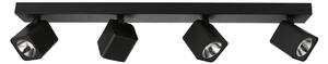 AVEIRO kwadratowe czarne spoty LED 4x5W 4000K regulowane SPL-31981-4B-BK