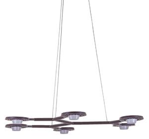 KRESYDA nowoczesna lampa wisząca kawowa LED 21,6W 3000K AD16014-6B DARK COFFEE