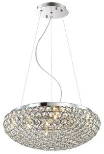 SANTO lampa wisząca kryształowa fi 50cm chrom 7xG9 MA04995CA-007