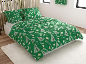 Pościel z mikrofibry GREEN CHRISTMAS zielone Rozmiar pościeli: 70 x 90 cm | 140 x 200 cm