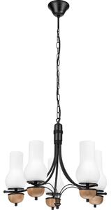 Brilagi Brilagi - Żyrandol na łańcuchu COTTAGE 5xE14/40W/230V buk/biały BG1524B