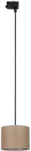 TK Lighting Żyrandol na lince do 3-faz. syst. szynowego TRACER 1xE27/15W/230V śr. 20 cm czarny/brązowy TK10696
