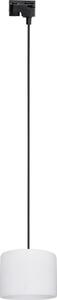 TK Lighting Żyrandol na łańcuchu do systemu szynowego TRACER 1xE27/15W/230V śr. 20 cm czarny/biały TK10679