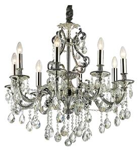 Ideal Lux Ideal Lux -Żyrandol kryształowy na łańcuchu GIOCONDA 8xE14/40W/230V śr. 73 cm srebrny ID044934