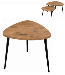 Stolik 50 cm zaokrąglony trójkąt, nogi Metalowe „ Szpilki ” I ArtDHome
