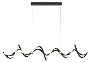 Milagro LED Żyrandol na lince COLIA LED/55W/230V czarny/złoty MI2558